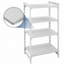 Thumbnail image #4 for Cambro Camshelving Premium 4-Shelf Solid Stationary Starter Unit, 18 x 60 x 84 Inches, Speckled Gray