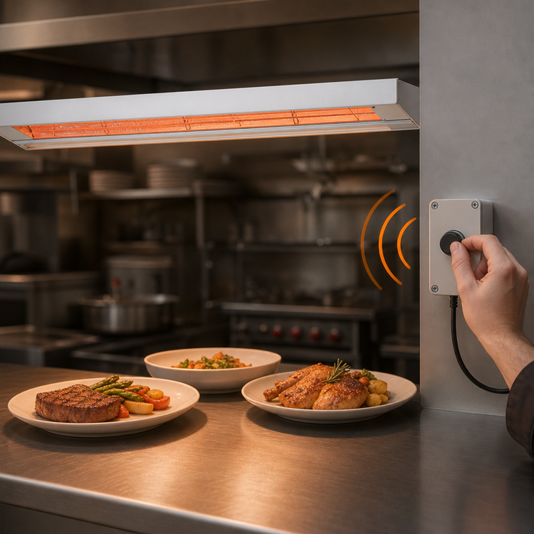 Product image #3 for Nemco 48-Inch Single Lighted Remote-Controlled Infrared Strip Heat Lamp, 240V