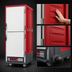 Thumbnail image #3 for Metro C5 3 Series Full-Height Heated Holding Cabinet with Red Insulation Armour, Dutch Insulated Aluminum Doors, and Universal Wire Slides