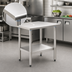 Thumbnail image #3 for Eagle Deluxe Series Stainless Steel Work Table with Adjustable Undershelf, 60 x 30 Inches