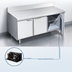 Thumbnail image #3 for La Rosa Refrigeration 66-Inch 3-Section Remote Worktop Freezer Base with Doors