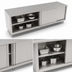 Thumbnail image #3 for John Boos 132-Inch x 36-Inch Stainless Steel Enclosed Work Table with Sliding Doors
