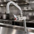 Thumbnail image #3 for Fisher 71366 Stainless Steel Add-On Faucet with 12-Inch Swing Spout, 3/8-Inch Male Inlet, for Rigid Control Valves