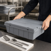Thumbnail image #3 for Tote N Store Gray Polyethylene Buffetware Box