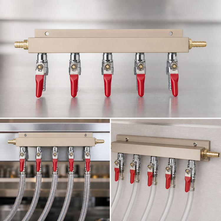 Product image #3 for Krowne BC-798 5-Way Beer Dispenser Manifold