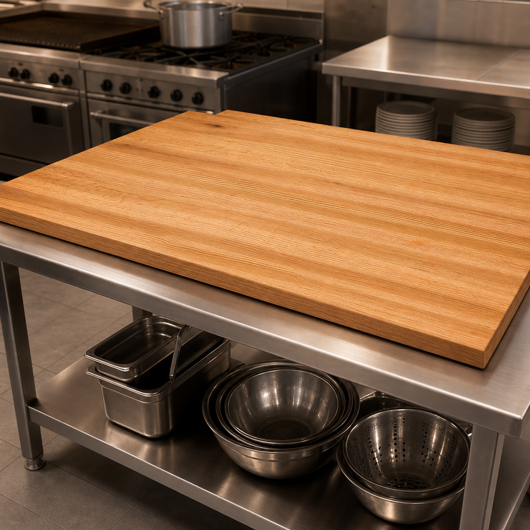 Product image #3 for Appalachian Red Oak Island Countertop with Edge Grain Construction, 84 x 30 x 1-1/2 Inches, Oil Finish