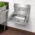 Thumbnail image #3 for BK Resources 14 x 10 Wall-Mounted Hand Sink with 304 Stainless Steel Bowl