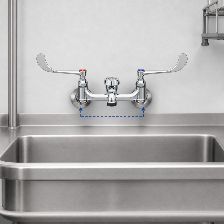 Product image #3 for T&S Brass B-0659 Wall-Mounted Service Sink/Mop Sink Faucet with Vacuum Breaker Nozzle