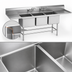 Thumbnail image #3 for Eagle Spec-Master FN Series Coved Corner Three-Compartment Sink with Right-Hand 30-Inch Drainboard, 97-1/2-Inch Wide