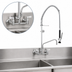 Thumbnail image #3 for Fisher Spring-Style 8-Inch On-Center Splash-Mounted Pre-Rinse Unit with 6-Inch Add-On Faucet