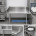 Thumbnail image #3 for Sapphire Manufacturing 60 Inch Straight Clean Dish Table, Right-to-Left Operation, 16 Gauge 304 Stainless Steel