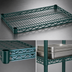 Thumbnail image #3 for Eagle Valu-Gard 60 x 36 Inch Green Epoxy QuadTruss Wire Shelf, 600 lb. Capacity
