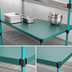 Thumbnail image #3 for QuadPlus 48 Inch x 18 Inch Solid Green Polymer Shelf Mat with Quad-Adjust Wire Frame