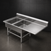 Thumbnail image #3 for John Boos Pro-Bowl 2-Compartment Stainless Steel Sink with 24-Inch Right Drainboard, 12-Inch Deep Bowls