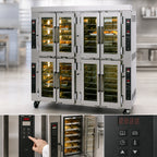 Thumbnail image #3 for Doyon Baking Equipment (Middleby) Jet-Air JA28 Electric Quadruple-Stacked Programmable Convection Oven, 28-Pan, Steam Injection