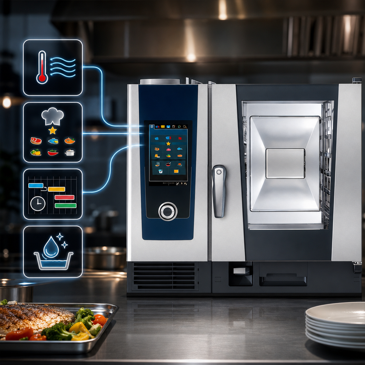 Product image #3 for RATIONAL iCombi Pro 6-Half Size Liquid Propane Countertop Combi Oven, 208/240V, 1-Phase