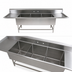 Thumbnail image #3 for John Boos Pro-Bowl 3-Compartment Sink with Left and Right Drainboards, 18