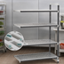Thumbnail image #3 for Cambro Camshelving Elements XTRA 21-Inch Deep 72-Inch Long 64-Inch High 4-Tier Vented Stationary Add-On Shelving Unit