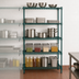 Thumbnail image #4 for Metro Super Erecta Super Adjustable 5-Shelf Add-On Wire Shelving Unit, 36W x 24D x 74H, Metroseal 3 Green