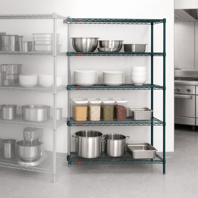 Product image #3 for Metro Super Erecta Metroseal 3 Add-On Wire Shelving Unit, 30 x 21 x 63 Inches, 4 Shelves