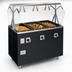 Thumbnail image #3 for Deluxe 4-Well Mobile Hot Food Station with Breath Guard and Enclosed Storage Base