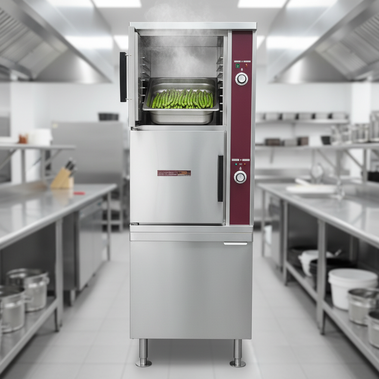 Product image #2 for Crown ECX-10-24 Two Compartment Electric Convection Steamer