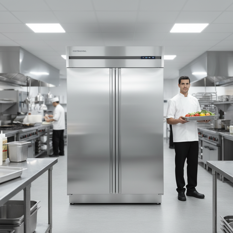 Product image #2 for Continental Refrigerator 2FENSAPT Two-Section Extra-Wide Pass-Thru Freezer