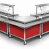 Thumbnail image #3 for Eagle Group Director's Choice Mobile Outside Corner Transition Unit, 34-Inch Working Height, Stainless Steel Top