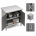 Thumbnail image #3 for John Boos Enclosed Stainless Steel Work Table with Hinged Doors, 48