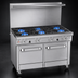 Thumbnail image #3 for Southbend Ultimate 48-Inch Gas Restaurant Range with 6 Open Burners, Standard Oven, and Cabinet Base