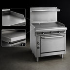 Thumbnail image #3 for Imperial (Middleby) Spec Series IHR-G36 36-Inch Heavy-Duty Gas Range with 1-Inch Griddle and Standard Oven