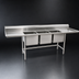 Thumbnail image #3 for Eagle Group S16 Series 3-Compartment 304 Stainless Steel Sink with Dual Drainboards, 115 Inch Wide