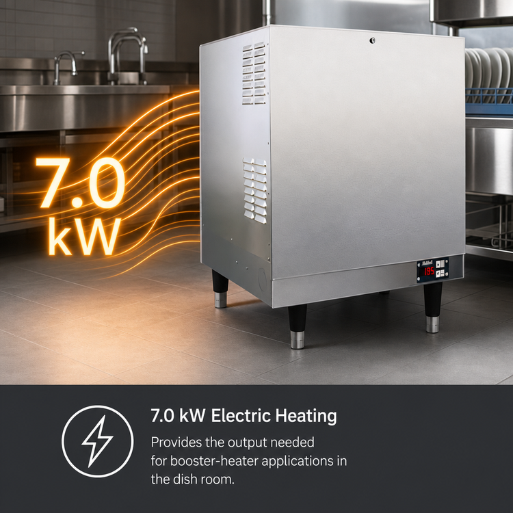 Product image #3 for Hubbell J167 Electric Booster Heater with 16-Gallon Stainless Steel Tank, 7.0 kW Floor Model