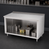 Thumbnail image #3 for John Boos 60-Inch x 24-Inch Stainless Steel Underbar Open Front Cabinet Base Work Table with 1-1/2-Inch Rear Riser