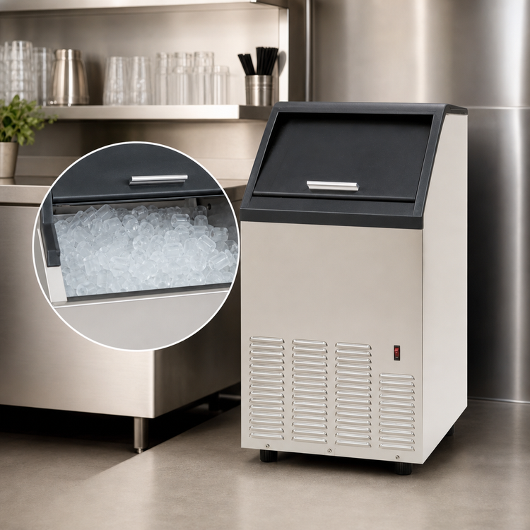 Product image #3 for Maxx Ice V-Series 75 lb Self-Contained Bullet Ice Machine with 25 lb Bin