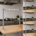 Thumbnail image #4 for Klinger's Trading 60-Inch Adjustable Table-Mount Pot Rack with Double-Pronged Hooks