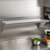 Thumbnail image #3 for BK Resources T-304 Premium Stainless Steel Wall-Mounted Shelf, 96 Inch W x 16 Inch D