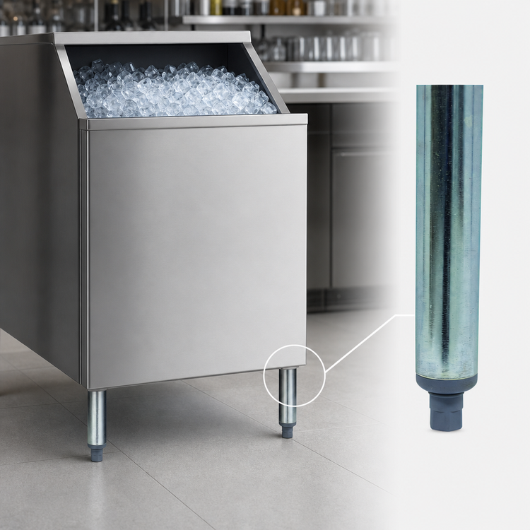Product image #3 for Replacement 14-Inch High Galvanized H-Legs for 14-Inch Deep Underbar Ice Bin Units
