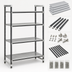 Thumbnail image #3 for Cambro Camshelving Elements XTRA 4-Tier Solid Stationary Starter Unit, 18 x 60 x 72 Inches, Speckled Gray
