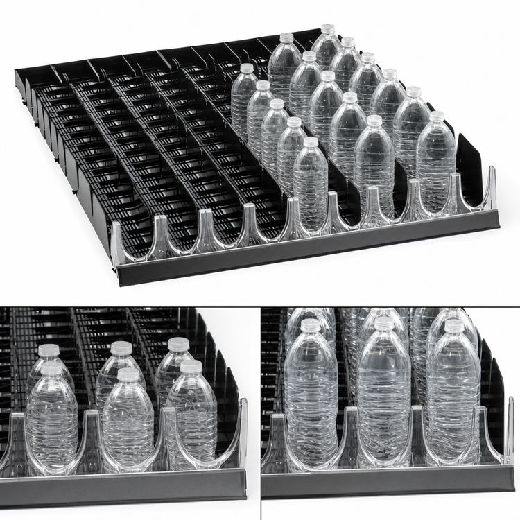 Product image #3 for Atosa 20/24 oz Bottle Organizer, 9-Wide 5-2-1-1 Configuration