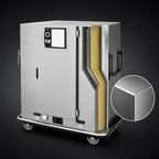 Thumbnail image #3 for Metro MBQ MBQ-90 Electric Heated Banquet Holding Cabinet, Single Door, 90 Covered 11-Inch Plate Capacity, Stainless Steel, Thermostatic