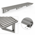 Thumbnail image #3 for Advance Tabco Heavy Duty Slotted Wall Shelf, 96 Inches W x 21 Inches D, 304 Stainless Steel
