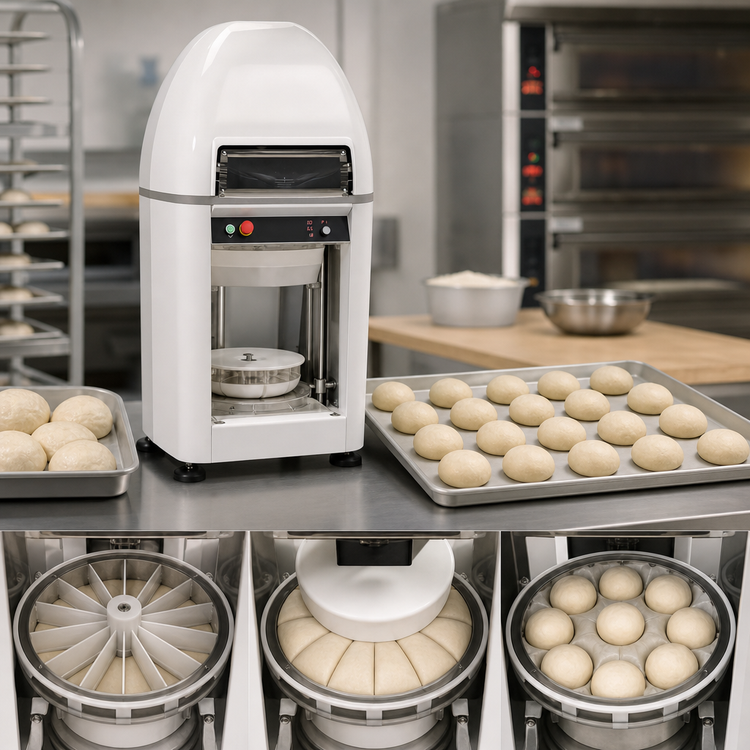 Product image #3 for Univex ABDR15 Automatic 15-Piece Bun Divider/Rounder