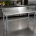 Thumbnail image #3 for Spec-Master 84-Inch x 24-Inch 14-Gauge 300 Series Stainless Steel Work Table with 4-1/2-Inch Backsplash