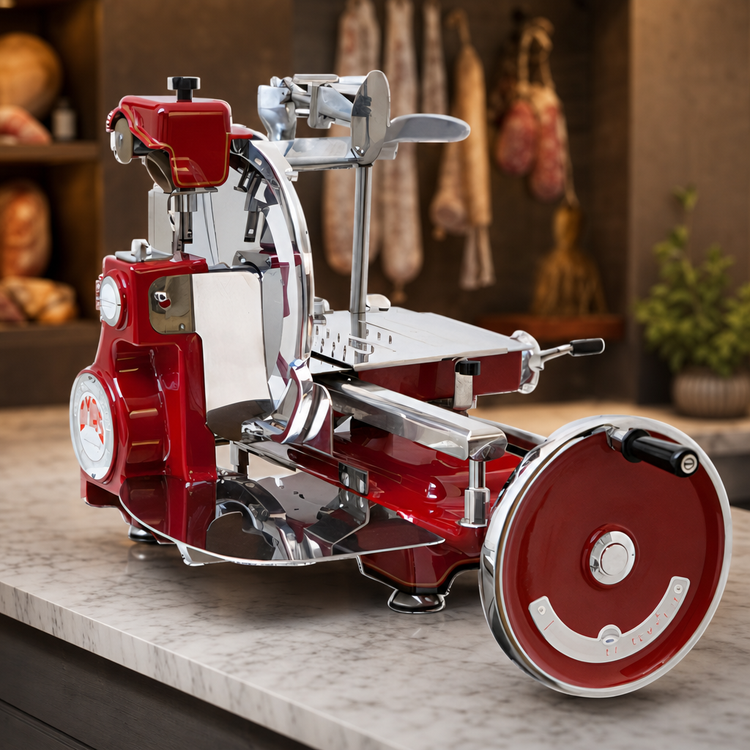Product image #3 for Trento Volano 12.5-Inch Gear-Driven Manual Flywheel Meat Slicer
