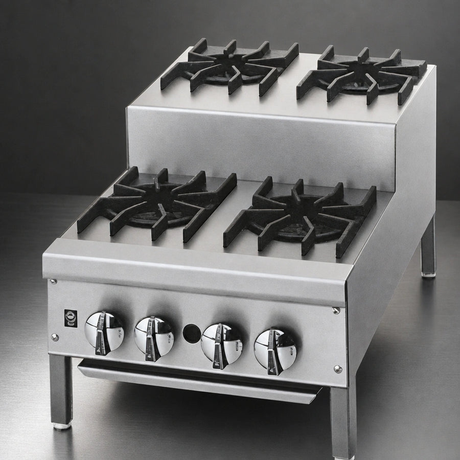 Four-Burner Step-Up Layout