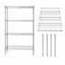 Thumbnail image #3 for Quantum WR63-2142S 42 Inch W x 21 Inch D x 63 Inch H 304 Stainless Steel Wire Shelving Starter Kit - 4 Shelves, 600 - 800 lb Capacity