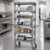 Thumbnail image #3 for Millenia 5-Shelf Mobile Polymer Shelving Starter Unit, 30