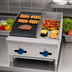 Thumbnail image #3 for Comstock-Castle 24-Inch Countertop Gas Char-Broiler/Griddle Combination with 12-Inch Griddle and Lava Broiler