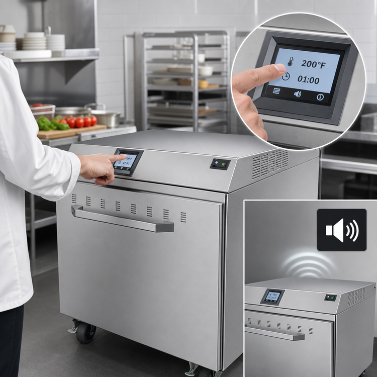 Product image #3 for Hatco Freestanding Heated Drawer Warmer with Top Touchscreen Control, 1 Drawer